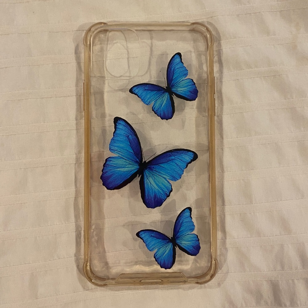 Clear butterfly iPhone case!